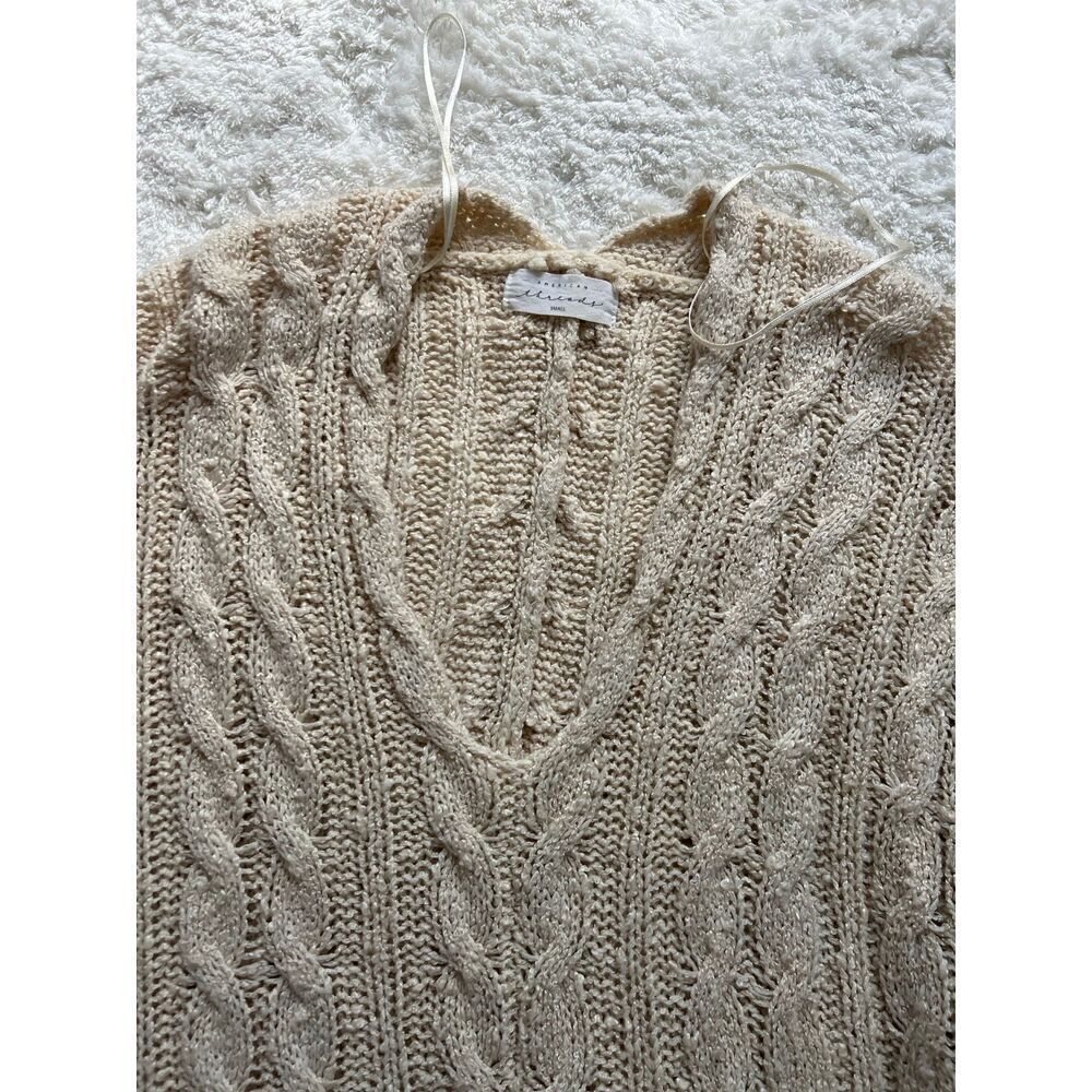 American Threads Knit V-Neck Long Sleeve Sweater S - Picture 4 of 4